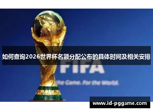 如何查询2026世界杯名额分配公布的具体时间及相关安排